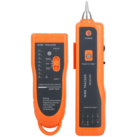 Testeur de câbles, testeur de câbles réseau LAN XQ-350 de haute qualité et pratique, détecteur de lignes RJ11 et RJ45, traqueur de câbles