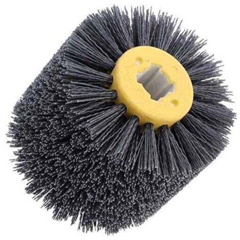 Brosse en nylon - Roue de traction - Brosse de polissage - Grain 180/240 - Pour machine à bois - Machine à satiner (grain 240)