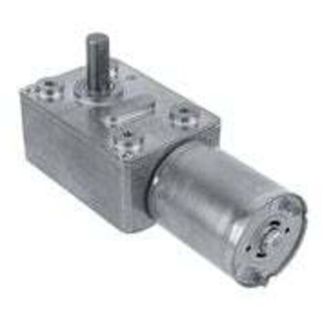 Moteur électrique réversible à réduction CC 12 V, engrenage à vis sans fin à turbine à couple élevé pour ouvre-fenêtres et portes (40 tr/min)
