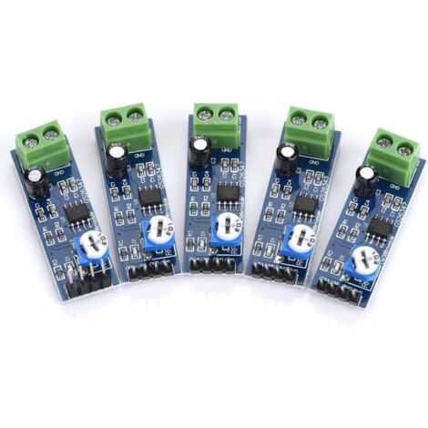 Lot de 5 modules amplificateurs audio LM386, 512 V, gain 200, amplificateur audio stéréo pour Arduino LM386, L1P8