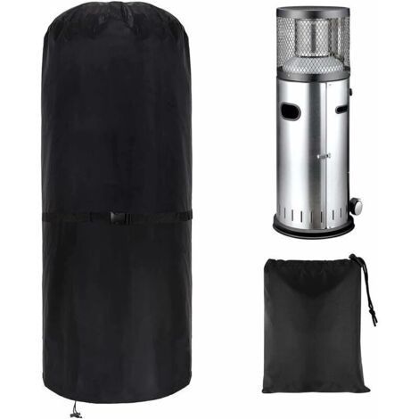 Chauffage Extérieur de Protection contre les intempéries Housse de radiateur Patio - Tissu Oxford 600D résistant aux intempéries et aux UV - Rond - 50 x 50 x 120 cm