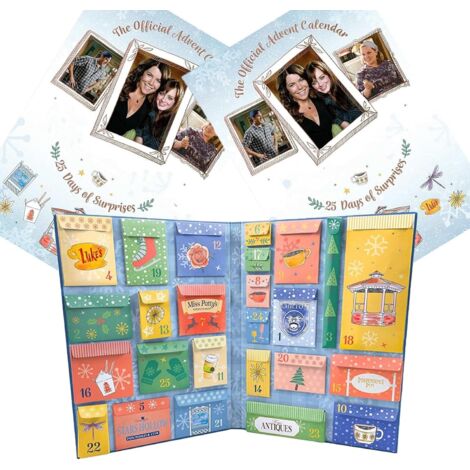 Coocheer – Calendrier de l'Avent 25 jours Gilmore Girls – Décorations à collectionner – Surprises exclusives – Pour fans de la série