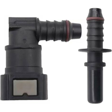 2pcs Raccord durite Essence, Connecteur de Tuyau de Carburant Coude Femelle,9.89 Tuyau de Ligne de Carburant Raccord Rapide id8 Raccord Rapide Traversant Raccord de Voiture (1/5)