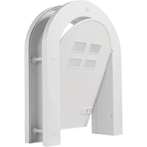 Coocheer – Porte intérieure pour chat jusqu'à 150 cm – Matériau ABS résistant à la chaleur – Installation facile avec vis robustes