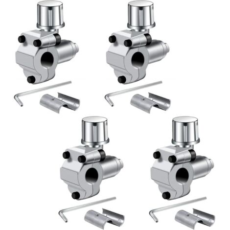 Coocheer – Valves de piercing BPV-31 pour réfrigérateur de climatisation – 4 pièces compatibles tuyaux 1/4', 5/16', 3/8' – Installation facile - MPV31