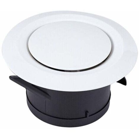 Coocheer – Grille d'extraction et de soufflage d'air Ø100 mm – Grille réglable à 3 mâchoires articulées – Installation facile au mur ou plafond – Pour ventilation efficace