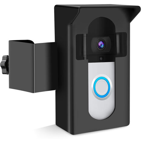 Support de sonnette vidéo antivol pour Ring 1/2/3/3 Plus/4 – Installation sans perçage – Compatible portes jusqu'à 2,3 pouces d'épaisseur (1/5)