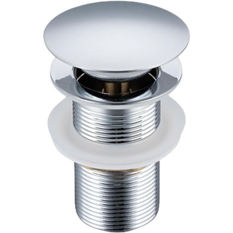 Insert de vanne de vidange d'évier pour lavabo - Accessoires de vidange d'évier - Vanne de vidange à bouchon extractible avec filtre à cheveux, insert de vanne de vidange d'évier pour accessoires de v (1/5)