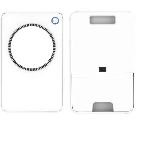 Petit déshumidificateur à semi-conducteur, absorbeur d'humidité, sécheur d'air électrique, réservoir d'eau de 1000 ml, pour la maison, la cuisine et le bureau (couleur : blanc) (1/4)