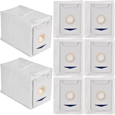 Lot de 8 sacs d'aspirateur pour aspirateurs robots Ecovacs Deebot T30 / T30 PRO / T30 MAX - Accessoires de remplacement Ecovacs T30 (1/5)