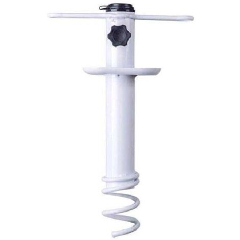 Ancre de sable pour parasol de plage, base de camping en plein air, support de tarière, support de rangement en spirale, robuste, pour patio, maison, jardin (1/5)