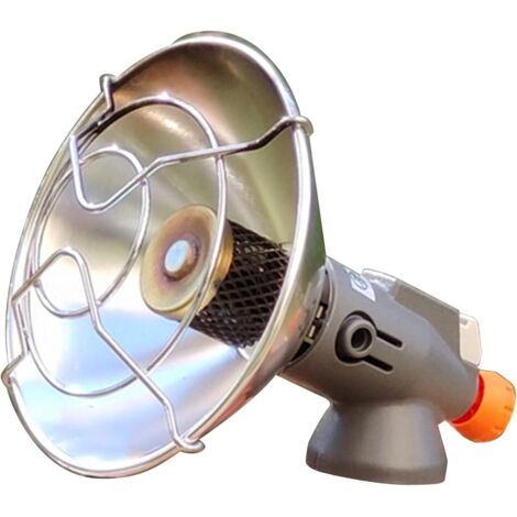Chauffage de camping en acier inoxydable ABS et aluminium à allumage piézoélectrique Chauffage à gaz pratique à utiliser portable pour la randonnée (1/5)