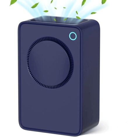 Petit déshumidificateur à semi-conducteur, absorbeur d'humidité, sécheur d'air électrique, réservoir d'eau de 1000 ml pour la maison, la cuisine et le bureau (couleur : bleu) (1/5)