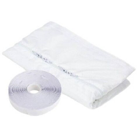 Kit Calfeutrage Climatiseur Mobile Porte Fenetre 300cm, Portable ac window vent kit pour Climatiseurs, Sèche-linge et Déshumidificateurs Tuyau évacuation Calfeutrage Fermeture éclair (1/4)