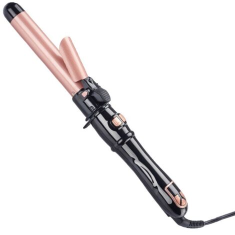 Fer A Boucler Automatique ，Boucleur Automatique, Boucleur A Cheveux Automatique, Revêtement Céramique, 28mm, 100-220℃, Boucles Parfaites (Or rose) (1/5)
