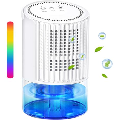 Déshumidificateur domestique – 700 ml avec dégivrage automatique, 2 modes de fonctionnement, arrêt automatique intelligent, super silencieux, adapté pour chambre à coucher, sous-sol, pièce, armoire, c (1/5)