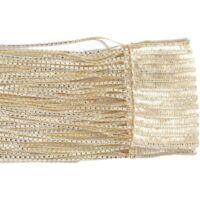 Rideaux à pompons 100 x 200 cm, cloisons à pompons, adaptés aux portes, fenêtres, maison, décoration, événements, décoration (beige)