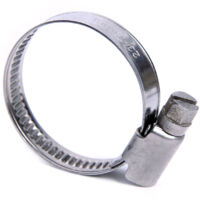 Wiltec – Collier de serrage inox 304 – Largeur 9mm – Plage de serrage 40-60mm – Fixation légère pour tuyaux lisses – Lot de 5 unités