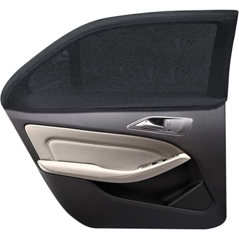 Pare Soleil Voiture Bébé, Protection UV Maximale pour Bébés Enfants et Animaux Domestiques Installation Facile 2 Pcs Pare-Soleil Compatibles avec la Plupart des Véhicule Noir (XL)