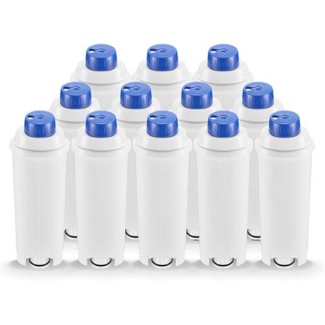 Filtre à eau de rechange pour machines à café Delonghi DLSC002, compatible avec Delonghi Dinamica, Magnifica S, Eletta Explorer, ETAM Autentica EPAM et ECAM Series (12) (1/5)