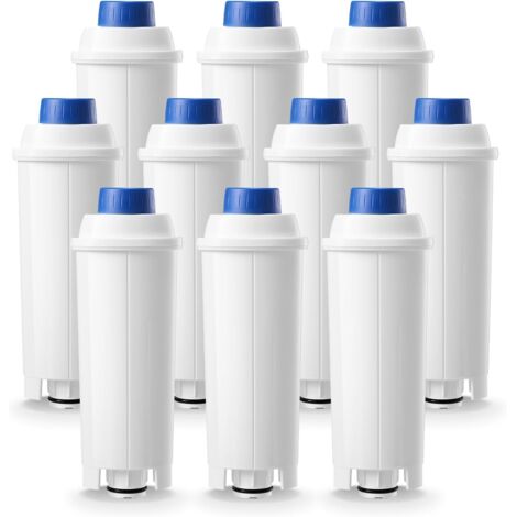 Filtre à eau de rechange pour machines à café Delonghi DLSC002, compatible avec Delonghi Dinamica, Magnifica S, Eletta Explorer, ETAM Autentica EPAM et ECAM Series (10) (1/5)