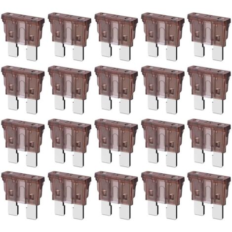 Fusibles Automobiles Standard 7.5 A, Fusibles à Lame ATC ATO 7.5 A pour Camping-Car, Camion, SUV, Camping-Car (Lot de 20 Pièces)