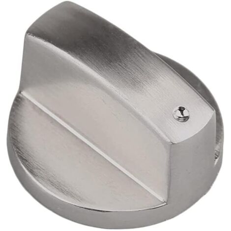 Boutons Alliage de Zinc Cuisine,4pcs Boutons en Métal pour Cuisinière à Gaz 8MM Universel Boutons D'Ustensiles De Cuisine en Métal Brossé pour Four ou Plaques de Cuisson (1/4)