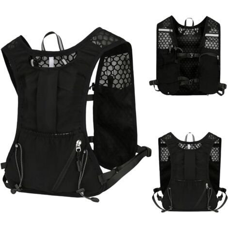 Gilet Hydratation Running Femme Homme,Réfléchissant Réglable Gilet de Course à Pied,pour Randonnée,Sentier,Course à Pied,Marathon,Cyclisme
