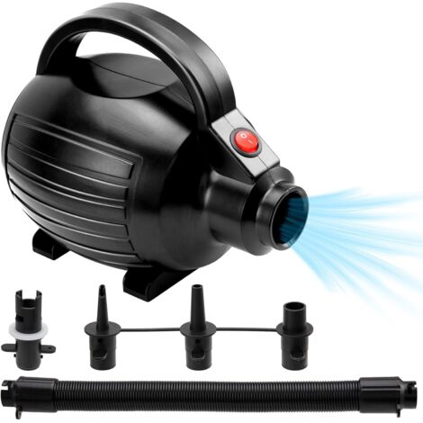 Pompe à Air Électrique Gonfleur Dégonfleur 600W, Pompe de Gonflage et de Dégonflage Portable AC220-240V avec 4 Buses, pour Tapis de Gymnastique, Matelas Pneumatiques, Piscine (1/5)
