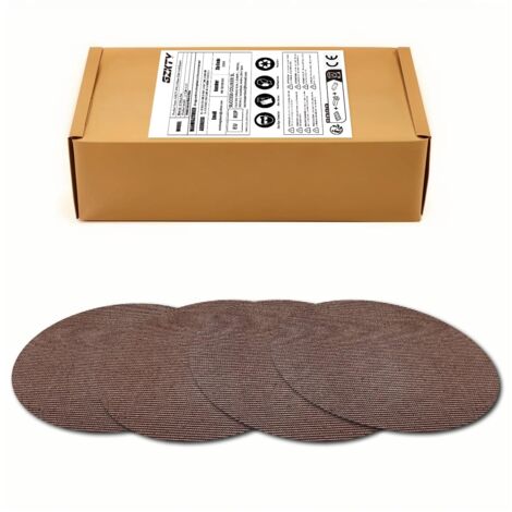 45 pièces Disque Abrasif 125mm Maille Disque de Poncage Autoagrippant Grain P80 Pour Bois, Mastic, Peinture, Ponceuse Excentrique (1/5)