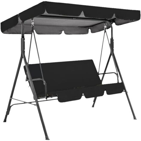 Toit De Rechange pour Balancelle De Jardin, Housse Balancelle Jardin 3 Places, Housse de Protection pour balancelle de terrasse, Imperméable, Résistant au Soleil (164 114 15cm) (1/5)