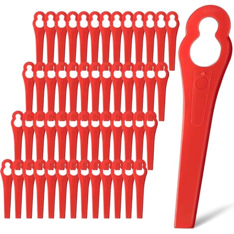 Lot de 100 lames de rechange en plastique pour débroussailleuse Stihl Polycut 2-2 3-2 FSA45 FSA57 40080071000
