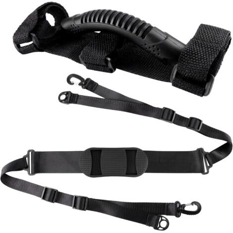 2Pcs Poignee Dragonne Transport Trotinette Electrique, Ajustable Bandoulière pour Scooter Portable Main Sangles pour Scooter Electrique, M365/vélo Pliable vélo Pliable pour Enfants (1/5)