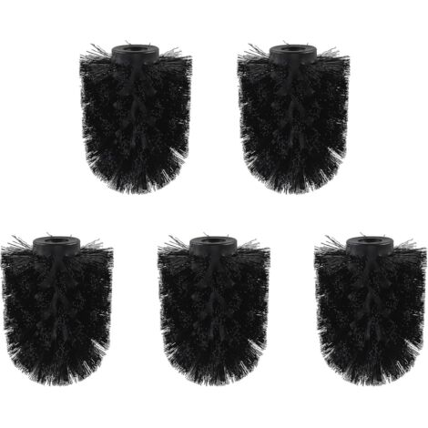 Lot de 5 têtes de brosse WC en polypropylène pour brosses de toilette – Durable, efficace, taille standard, 6,8 x 9 cm, têtes de rechange pour le nettoyage (1/3)