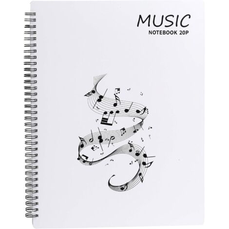 Dossier de rangement pour partitions de musique Format A4 40 pochettes G Clef, Sac de rangement pour documents de stockage de papier de chanson pour musiciens et musiciens (1/4)