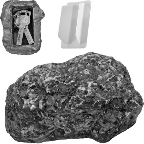 Key Hider Fake Rock Cachez un Porte-clés de Rechange, oîte à Clés Extérieur en Résine Clés Roche pour Jardin Yard L'intérieur L'extérieur Décoration (1/5)