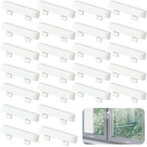 40 pièces Couvercles de Trous D'évacuation, Capuchons pour Fentes de Fenêtres, Busette de Drainage pour Cadre de Fenêtres