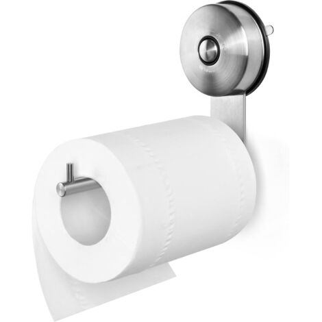 Porte-Papier Toilette - Support Papier Toilette Ventouse Acier Inoxydable Porte-Papier Toilette Mural sans percage Porte Rouleau Papier Toilettes pour Cuisine et Salle de Bain Finition brossé