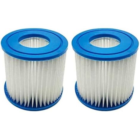 Lot de 2 cartouches filtrantes pour Bestway Type VII et D, compatibles avec cartouche filtrante Intex Type D Hot Spring Spa Piscines (1/5)