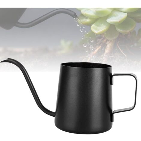 Arrosoir pour plantes d'intérieur - 350 ml - Mini arrosoir en acier inoxydable - Long bec - Arrosoir pour plantes d'intérieur - Arrosoir de jardin pour plantes d'intérieur et plantes (1/5)