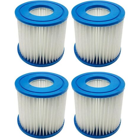 Lot de 4 cartouches filtrantes pour Bestway Type VII et D, compatibles avec les cartouches filtrantes Intex Type D pour piscine thermale thermale (1/5)