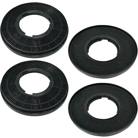 Ensemble de 4 filtres à charbon actif CBCF005 compatibles avec les hottes intégrées CIARRA, modèles : CBCS5913A, CBCB5913A et CBCS5913D (1/5)