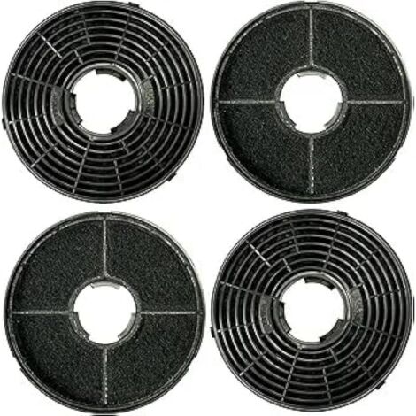 Filtres à charbon actif pour hottes aspirantes Respect MIZ0058, PKM CF130, GS1-60CIXPH, 9090-2H, 6091H, Candy 49040890 35602288, Lemonade HJA2480, HJA2908, LAM 240, Onion 352 C6 2C6602288 (lot de filt