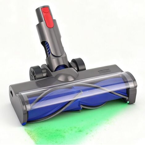 Tête d'aspirateur pour aspirateur sans fil Roborock H6 H7 avec lumière LED, tête de nettoyage à entraînement direct réglable, accessoire pour sols durs et moquettes à poils courts (1/5)