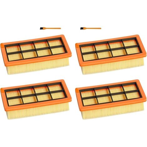 Filtres de rechange pour aspirateur compatibles avec Karcher AD3.000 AD3.200 AD4, référence 6.415-953.0 (lot de 4) (1/5)