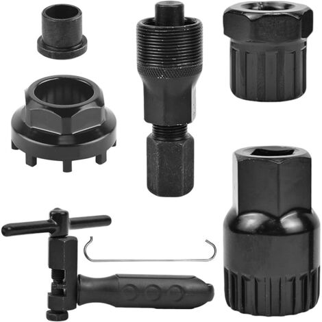 Outil de bague de verrouillage de vélo, extracteur de manivelle de vélo, dérive-chaîne de vélo, outil de cassette de vélo, extracteur de pédalier de vélo pour de nombreux types de vélos (1/5)