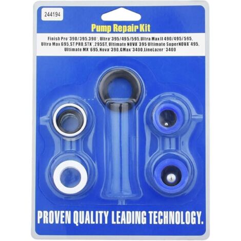 244194 Kit de Réparation de Pompe pour Pulvérisateur de Peinture AIRLESS 295 390 395 490 495 595 3400 (1)