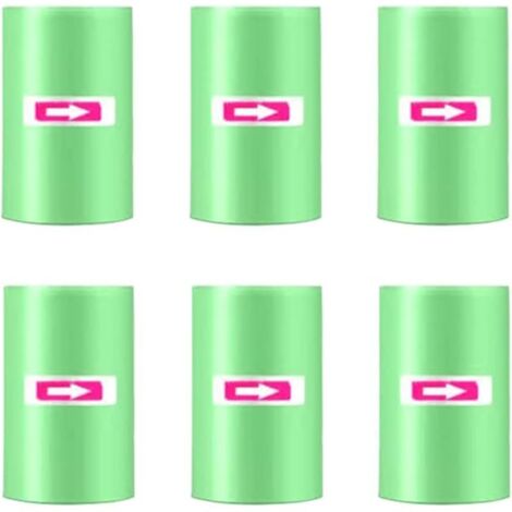 Lot de 6 x 20 Sacs Poubelle – Petit sac poubelle pour poubelle de voiture, indéchirable et étanche aux liquides (1/5)