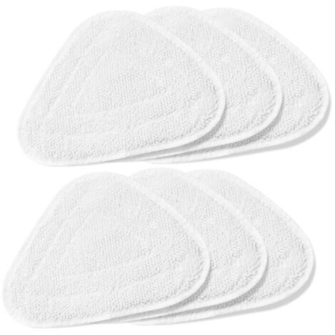 6X Housses de rechange pour Vileda Steam Steam Cleaner Housse de rechange 100 Hot Spray Mop, Family Pack, Blanc (1/7)