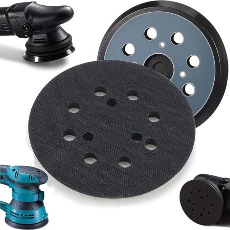 2 Patins De Ponçage De Remplacement À 8 Trous De 5 Pouces, Compatible Avec Makita BO5010 BO5030K BO5031K, Patins De Ponçage De Remplacement À Crochets Et Boucles, Compatibles Avec Makita (1/5)